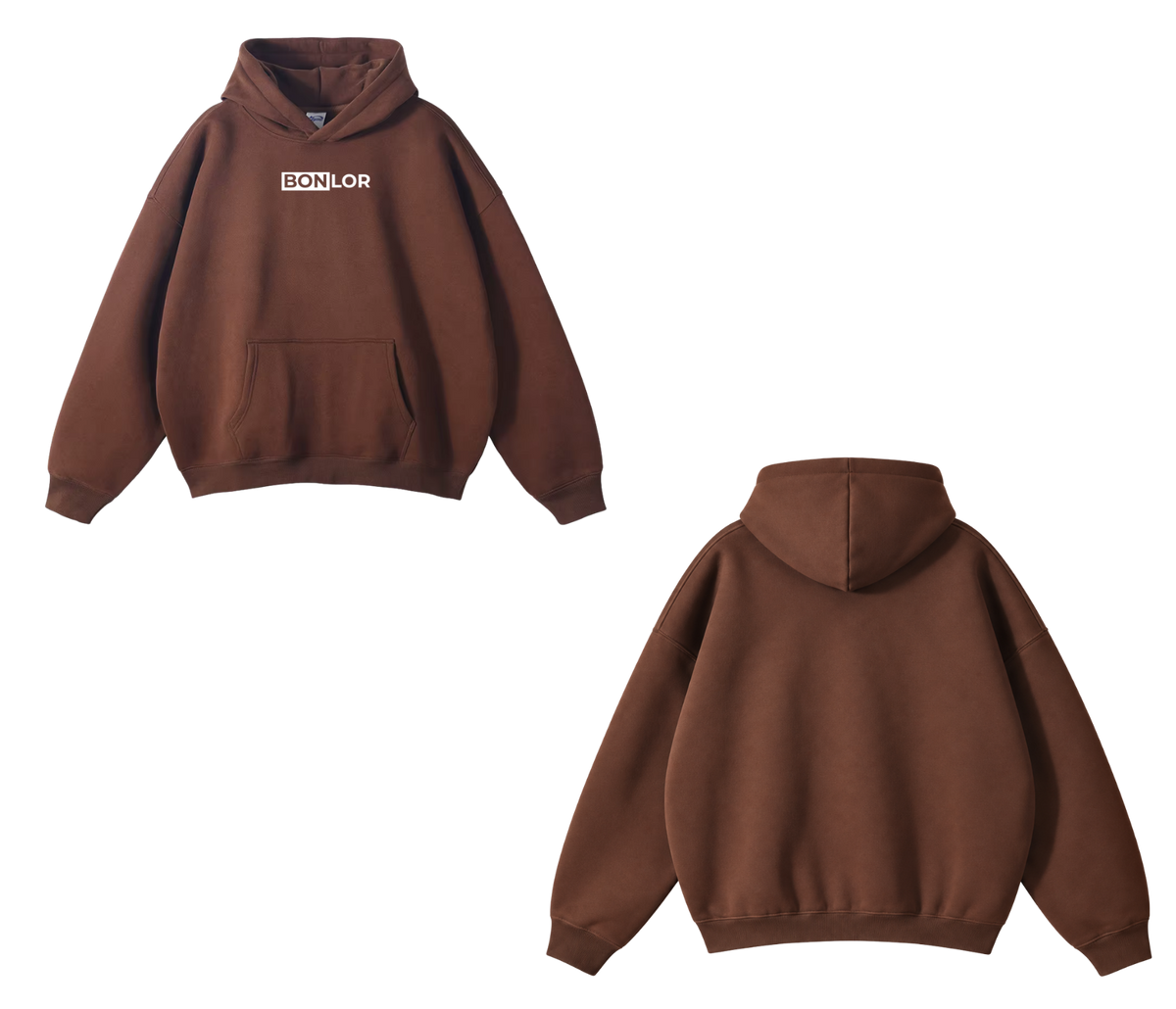 Pullover BONLOR Embroidered Logo Hoodie Unisex - 100% Cotton