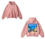 Pullover “Monaco” Printed Graphic Hoodie Unisex - 100% Cotton