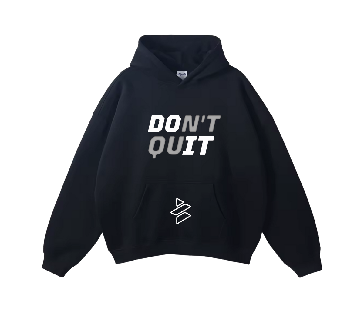Pullover “Don’t Quit” Printed Graphic Hoodie Unisex - 100% Cotton
