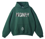 Pullover “Money” Printed Graphic Hoodie Unisex - 100% Cotton
