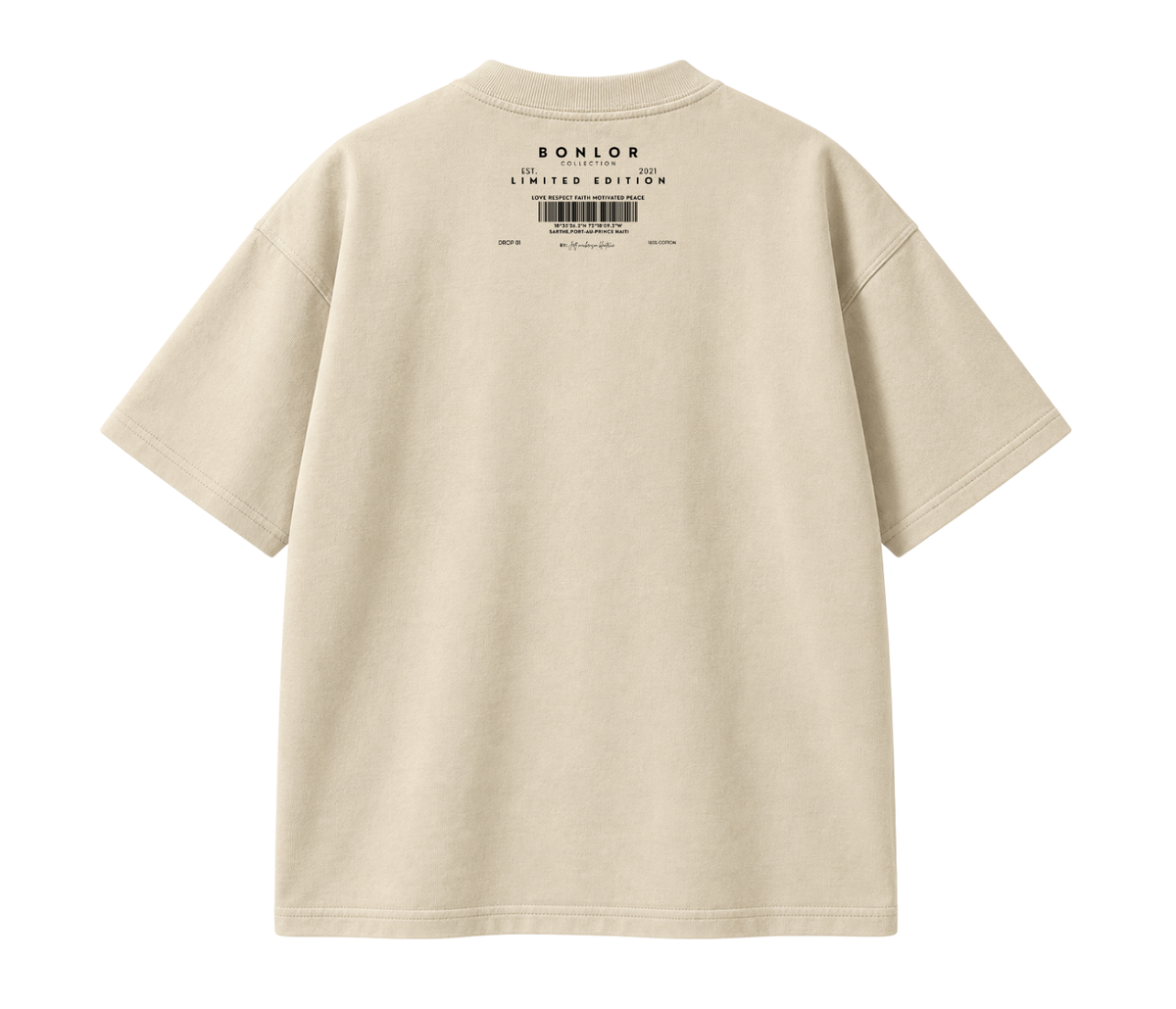Oversized Limited Edition Front & Back Printed T-Shirt Unisex - 100% Cotton