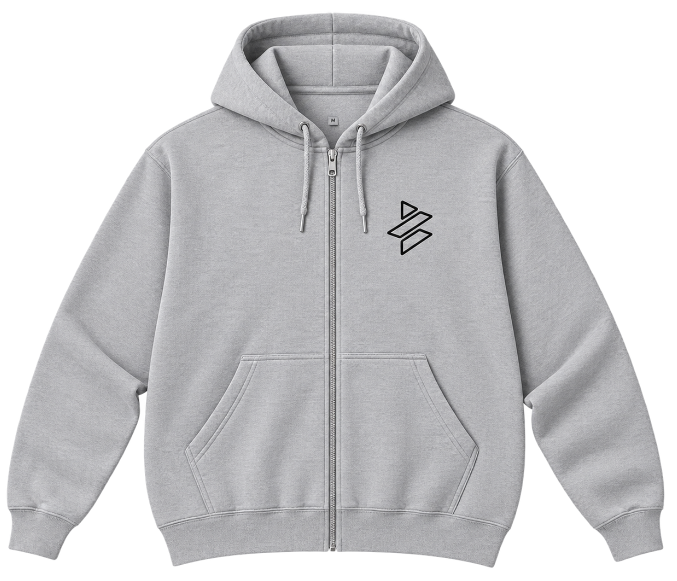 Zip-Up Embroidered Hoodie Unisex