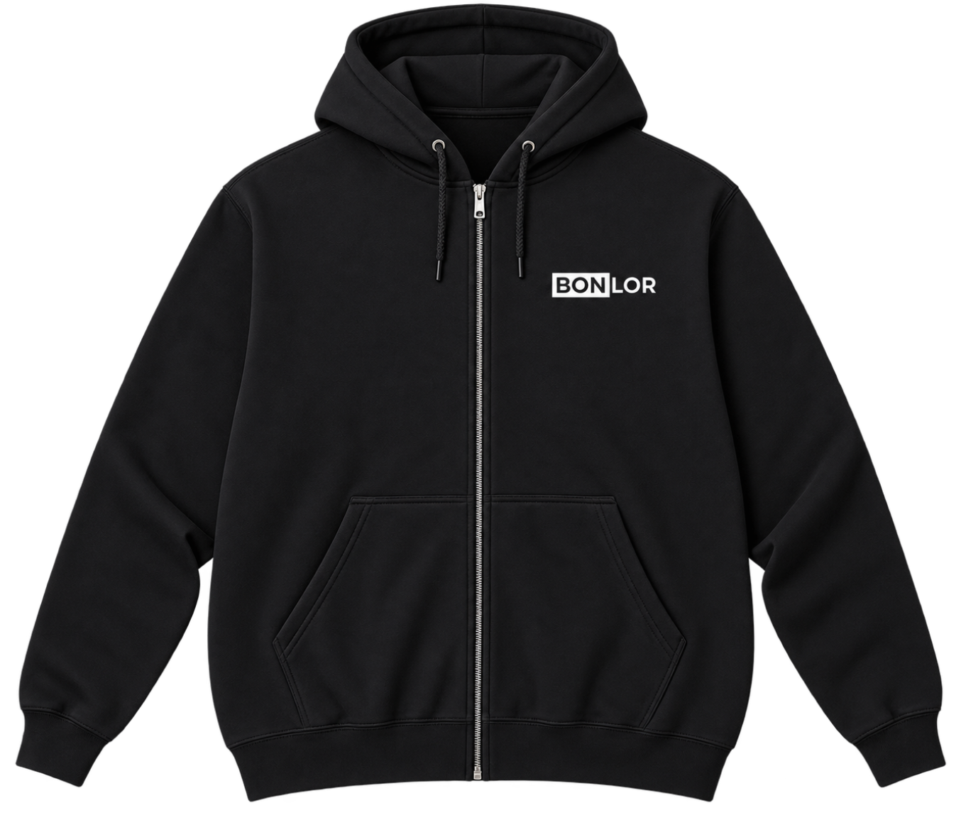 Zip-Up Embroidered Hoodie Unisex